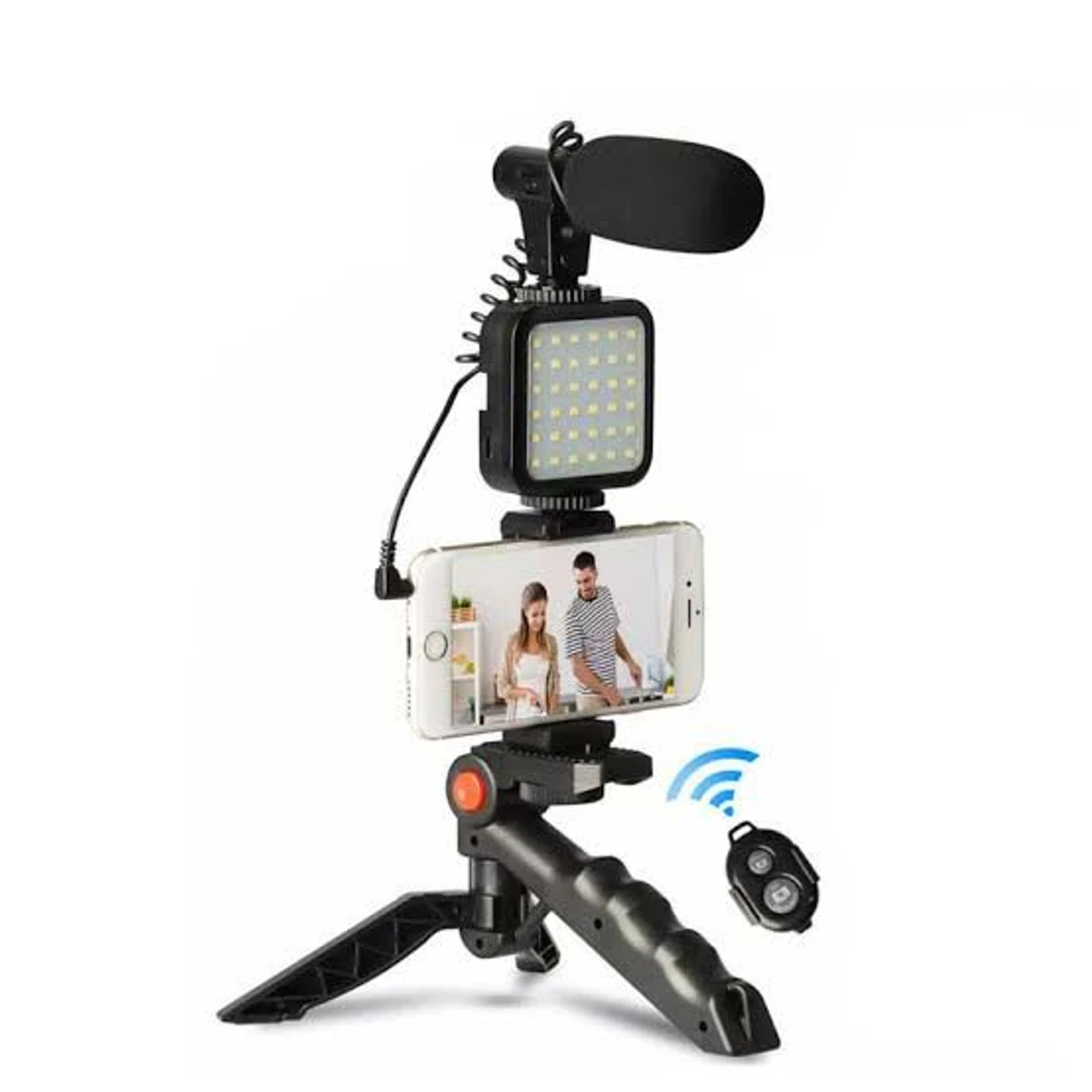 REMOTE CONTROL VIDEO KITS MICROPHONE LED FILL LIGHT MINI TRIPOD