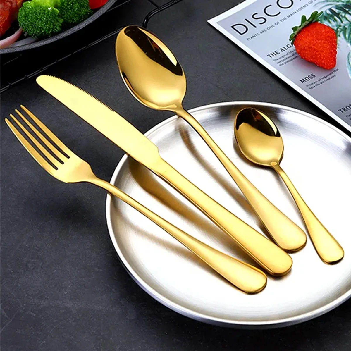 Cutlery Gold-Plated 24-piece Set