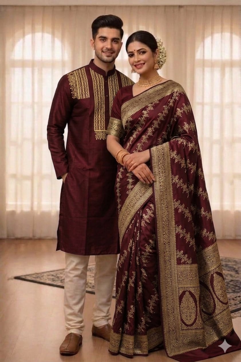 জাপানি সিল্ক শাড়ি ব্লাউজ পিচ অনলি পাঞ্জাবি